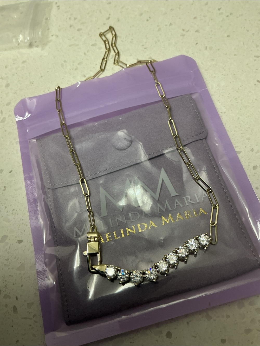Melinda Maria Not Your Basic Samantha Necklace 5mm - Picture 6 of 6